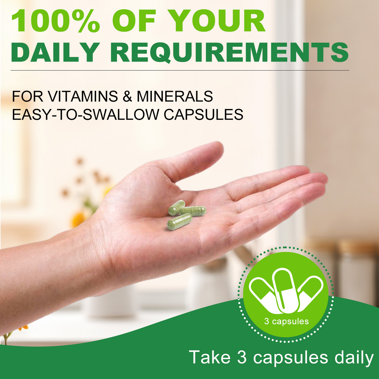 Mens Multivitamins 50 Plus, Whole Food Multivitamin Organic Natural Foods Mens Vitamins Multivitamin Men 50+ for Brain, Heart and Eye Health, Improve Digestion & Prostate Healt